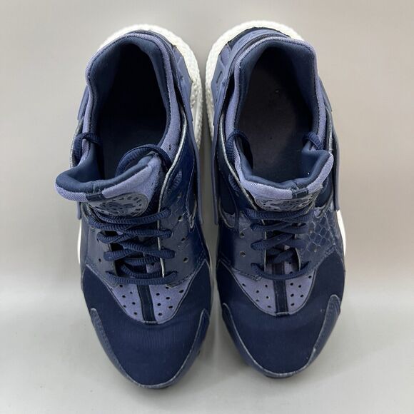 Nike Air Huarache Women Size 7.5 Shoes Diffused Blue White Sneakers 634835-408 - Picture 5 of 8